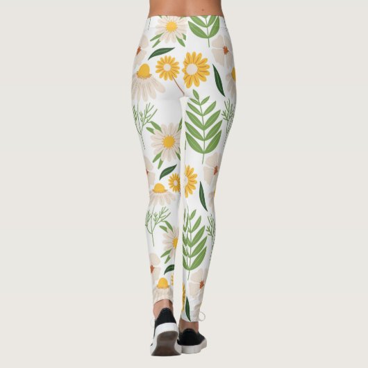 Blumenmuster Leggings (Rückseite)