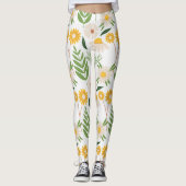 Blumenmuster Leggings (Vorderseite)