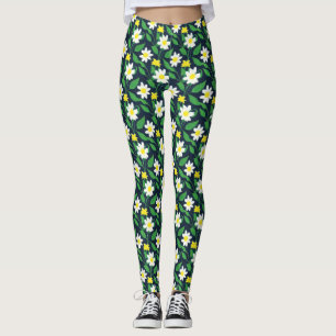Blumenmuster Leggings