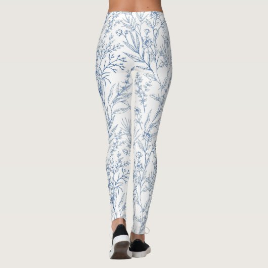 Blumenmuster Leggings (Rückseite)