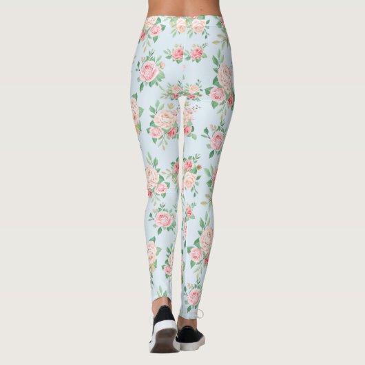 Blumenmuster Leggings (Rückseite)