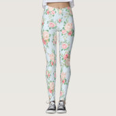 Blumenmuster Leggings (Vorderseite)