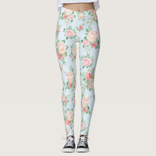 Blumenmuster Leggings