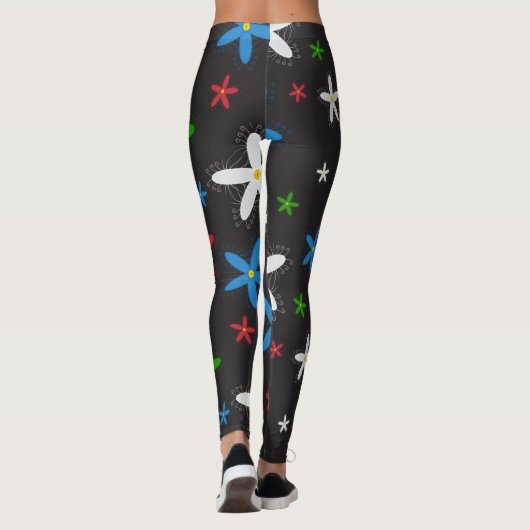 Blumenmuster Leggings (Rückseite)