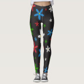 Blumenmuster Leggings (Vorderseite)