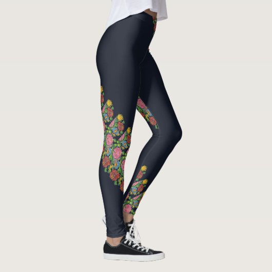 Blumenmuster Leggings (Rechts)