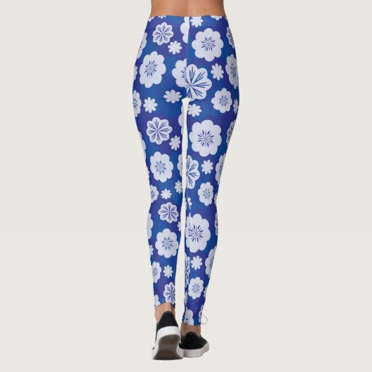 Blumenmuster Leggings (Rückseite)