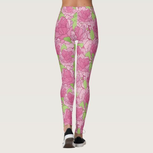 Blumenmuster Leggings (Rückseite)