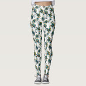 Blumenmuster Leggings (Vorderseite)