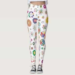 Blumenmuster Leggings