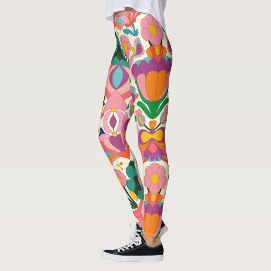 Blumenmuster Leggings (Links)