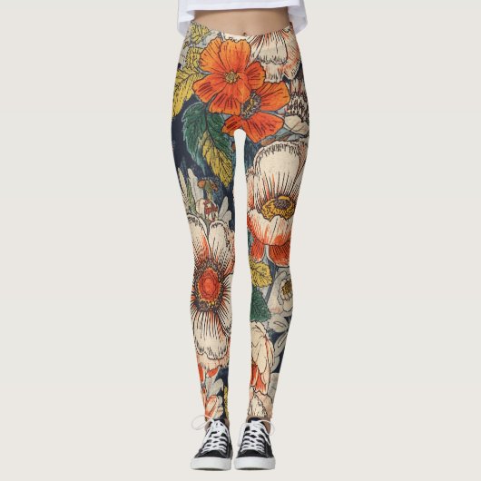 Blumenmuster leggings (Vorderseite)