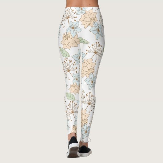 Blumenmuster Leggings (Rückseite)