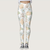 Blumenmuster Leggings (Vorderseite)