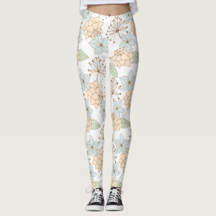 Blumenmuster Leggings