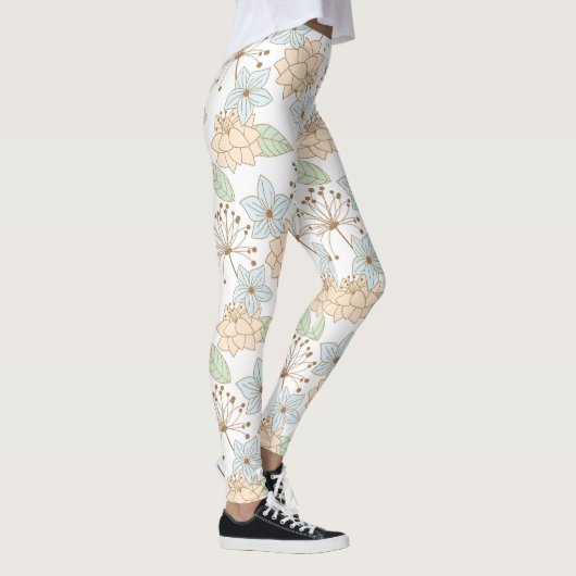 Blumenmuster Leggings (Rechts)