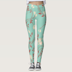 Blumenmuster Leggings