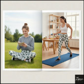 Blumenmuster Leggings