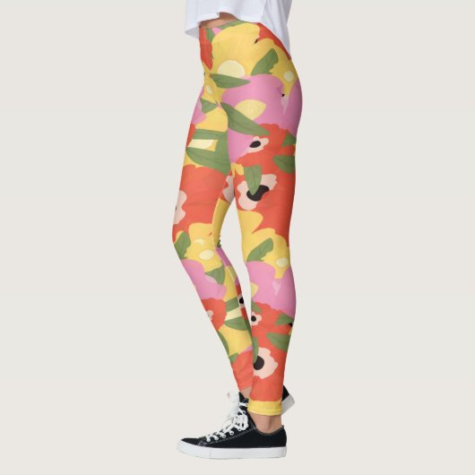 Blumenmuster Leggings (Links)