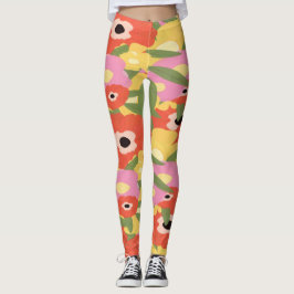Blumenmuster Leggings