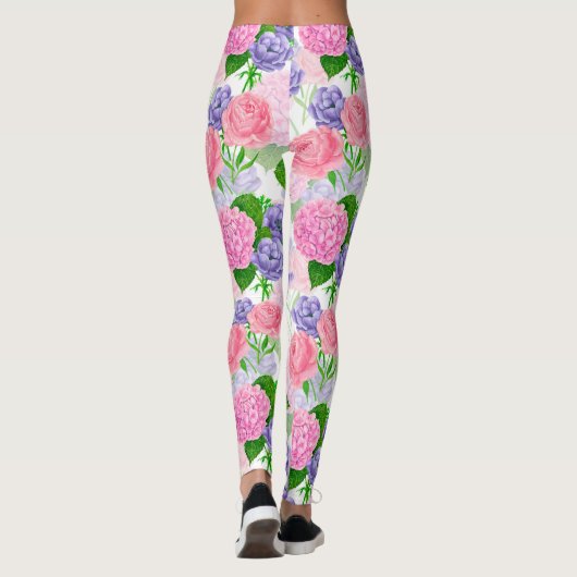 Blumenmuster Leggings (Rückseite)