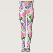 Blumenmuster Leggings (Vorderseite)