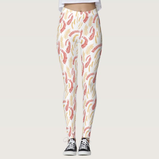 Blumenmuster Leggings (Vorderseite)