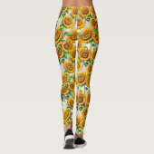 Blumenmuster Leggings (Rückseite)