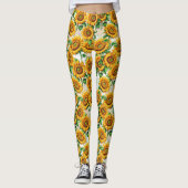 Blumenmuster Leggings (Vorderseite)