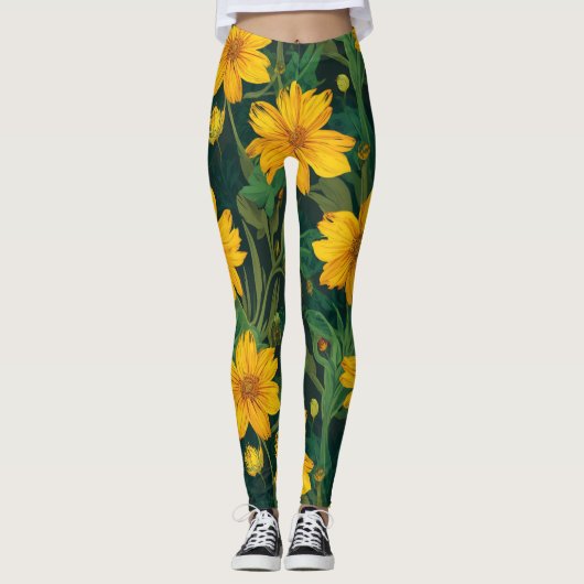 Blumenmuster leggings (Vorderseite)