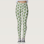 Blumenmuster Leggings (Vorderseite)