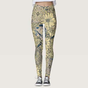 Blumenmuster leggings