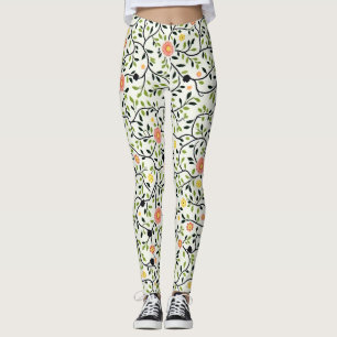 Blumenmuster Leggings