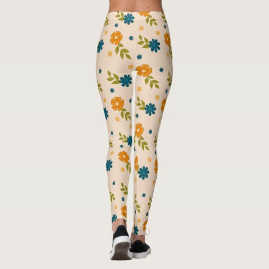 Blumenmuster Leggings (Rückseite)