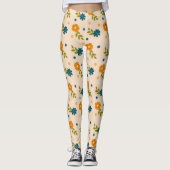 Blumenmuster Leggings (Vorderseite)