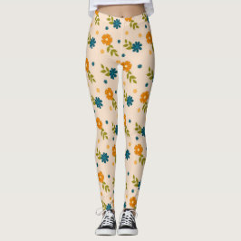 Blumenmuster Leggings
