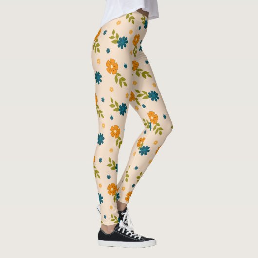 Blumenmuster Leggings (Rechts)