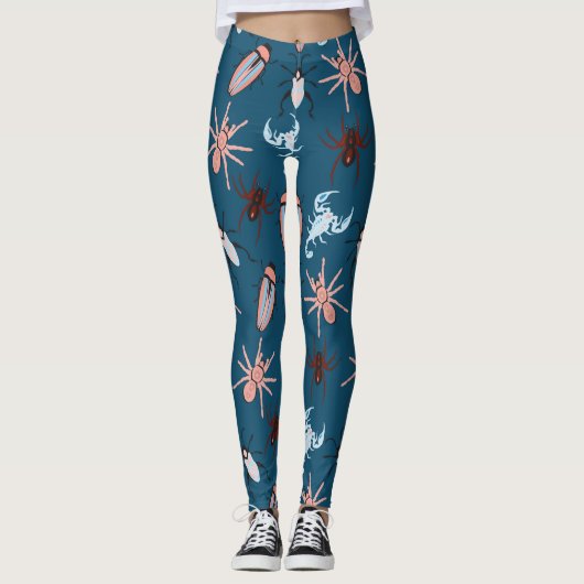 Blumenmuster Leggings (Vorderseite)