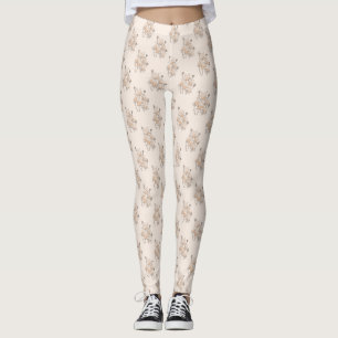 Blumenmuster Leggings