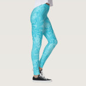 Blumenmuster-Leggings Leggings (Rechts)
