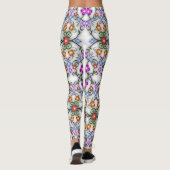 Blumenmuster-Leggings Leggings (Rückseite)