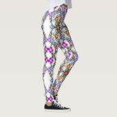 Blumenmuster-Leggings Leggings (Rechts)