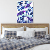 Blumenmuster Leinwanddruck (Insitu (Schlafzimmer))