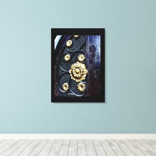 Blumenmuster Leinwanddruck (Insitu (Holzboden))