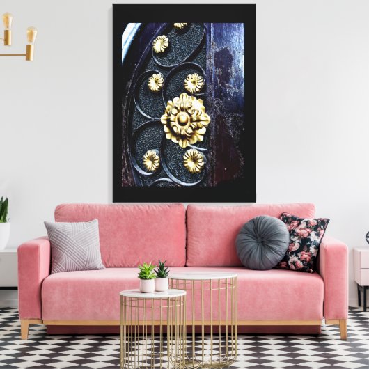 Blumenmuster Leinwanddruck (Insitu (Wohnzimmer))