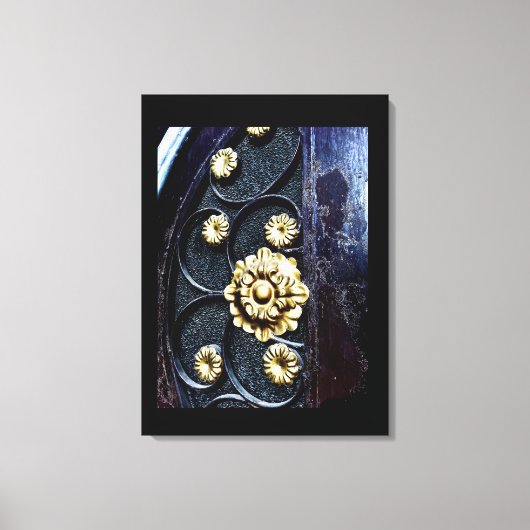 Blumenmuster Leinwanddruck (Vorderseite)