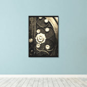 Blumenmuster Leinwanddruck (Insitu (Holzboden))