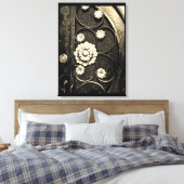 Blumenmuster Leinwanddruck (Insitu (Schlafzimmer))