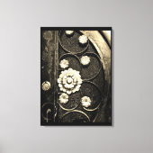 Blumenmuster Leinwanddruck (Vorderseite)