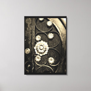 Blumenmuster Leinwanddruck